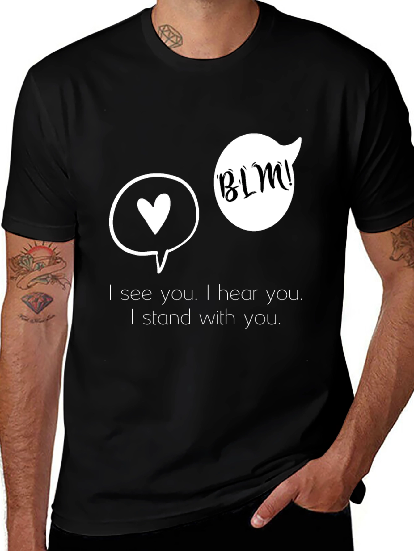 BLM Supporter T-Shirt - I See You I Hear You