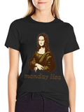 Monday Lisa T-Shirt - Iconic Art Tee