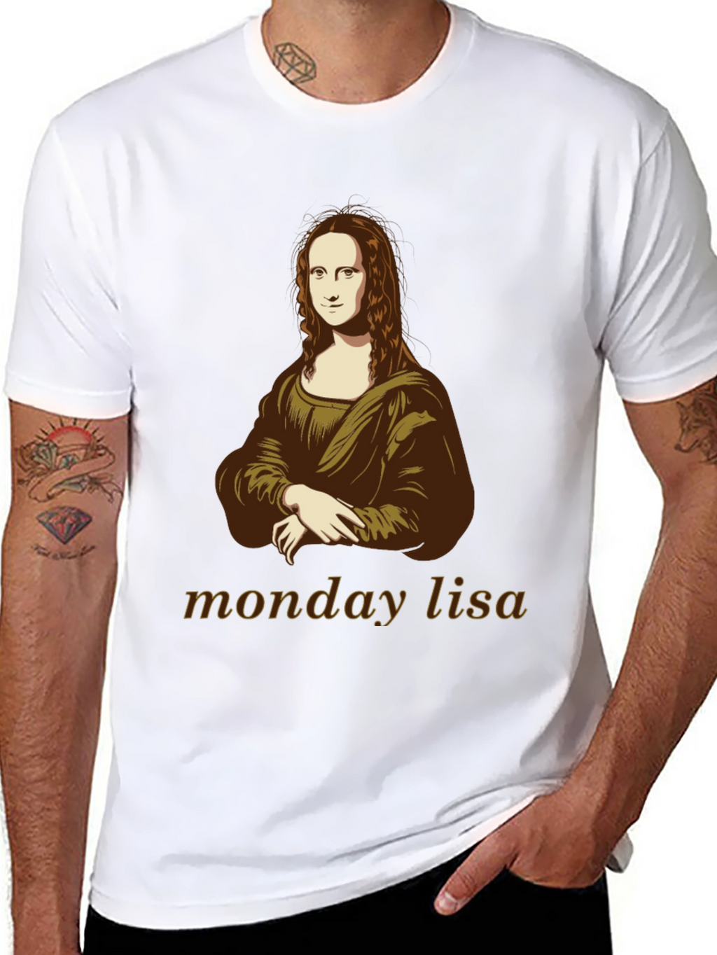 Monday Lisa T-Shirt - Iconic Art Tee