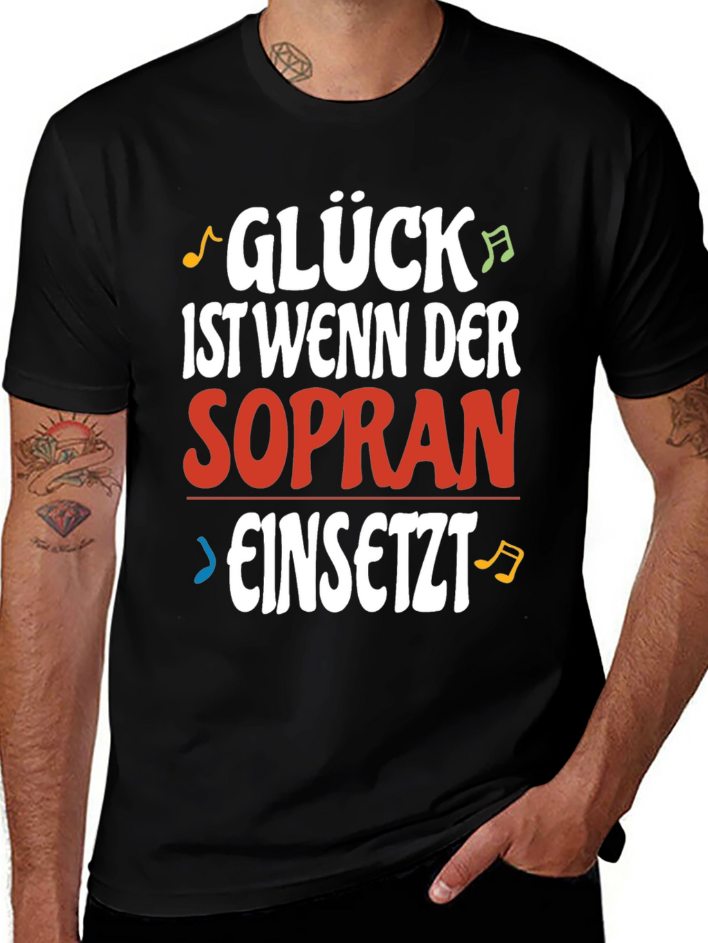 Gluck Sopran T-Shirt - Funny Music Lover Tee