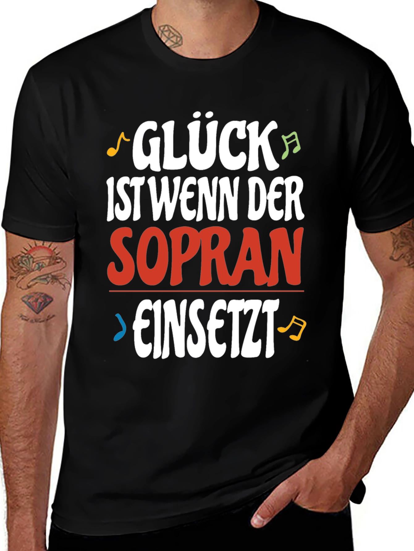Gluck Sopran T-Shirt - Funny Music Lover Tee