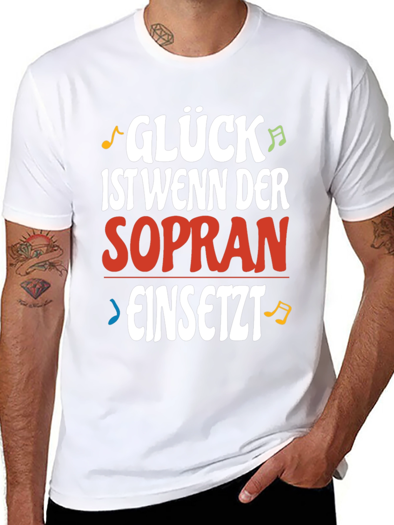 Gluck Sopran T-Shirt - Funny Music Lover Tee