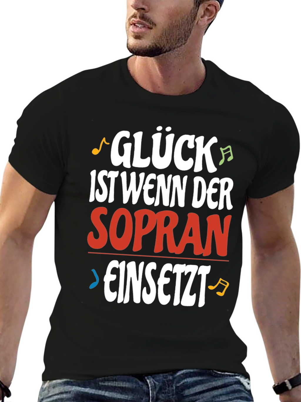 Gluck Sopran T-Shirt - Funny Music Lover Tee