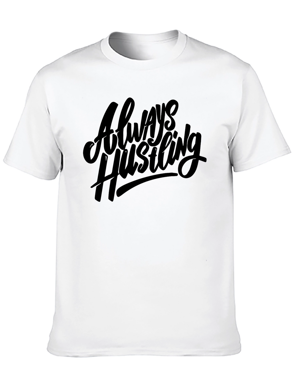 Always Hustling Black Graphic Tee