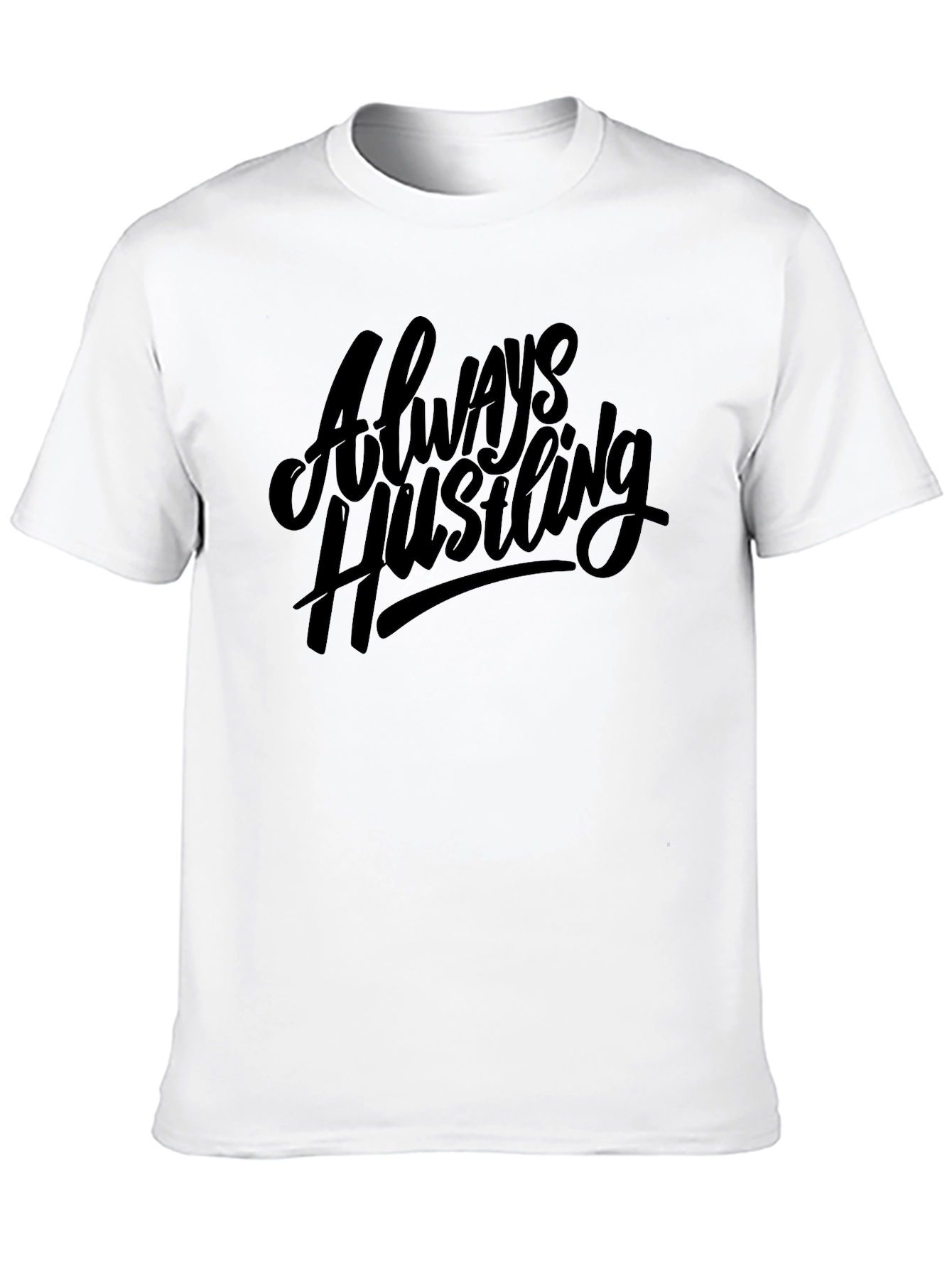 Always Hustling Black Graphic Tee