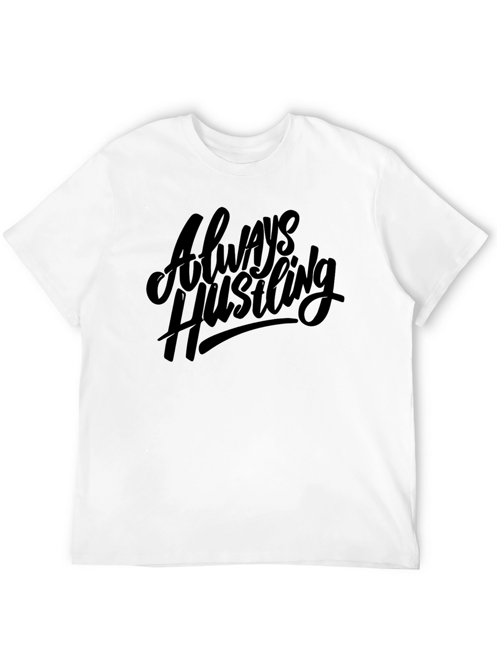 Always Hustling Black Graphic Tee