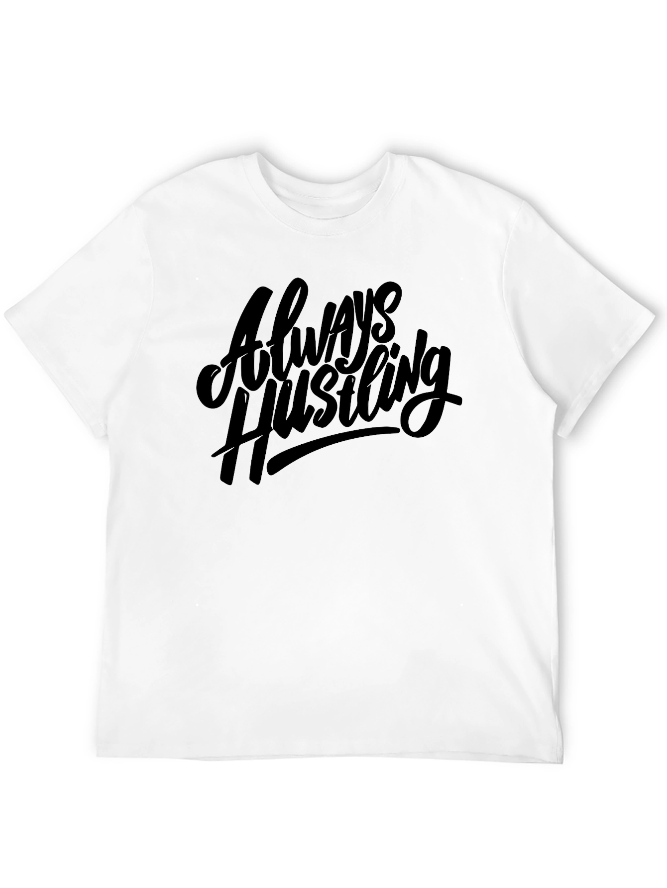 Always Hustling Black Graphic Tee