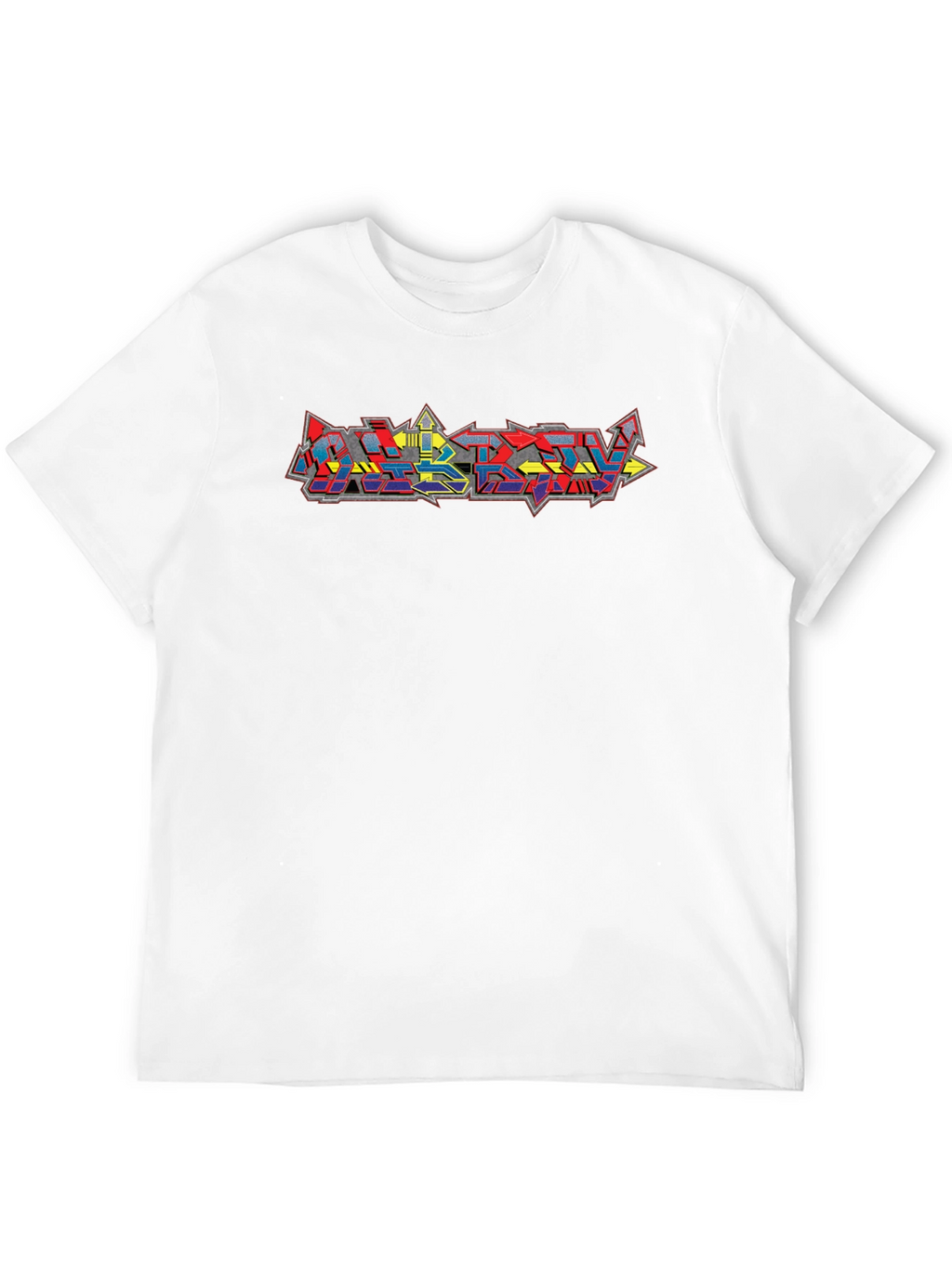 Graffiti Style Graphic Black T-Shirt