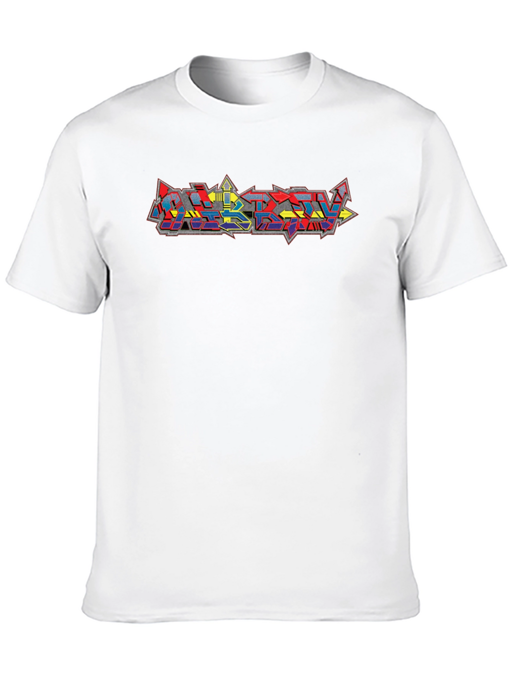 Graffiti Style Graphic Black T-Shirt