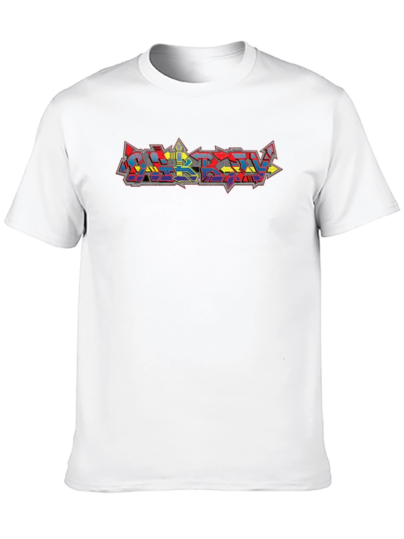 Graffiti Style Graphic Black T-Shirt