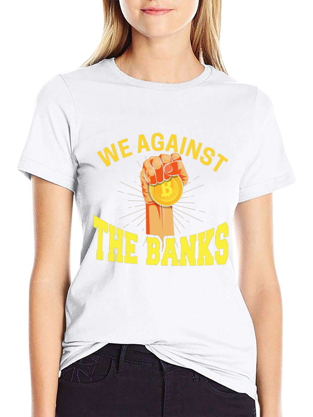 We Against The Banks Bitcoin T-Shirt