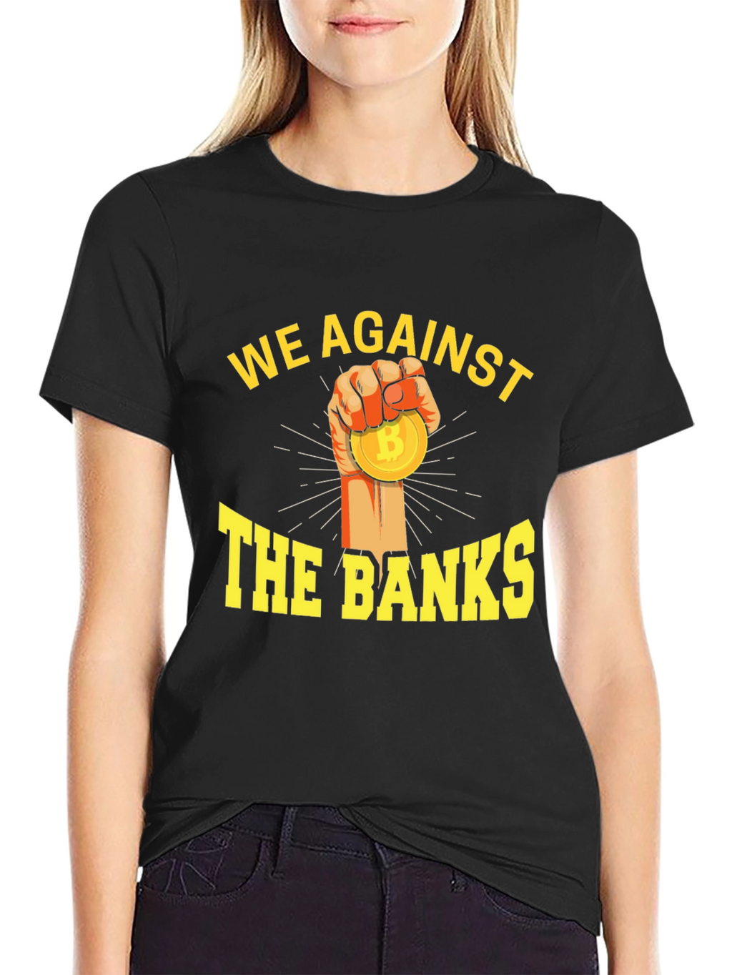We Against The Banks Bitcoin T-Shirt