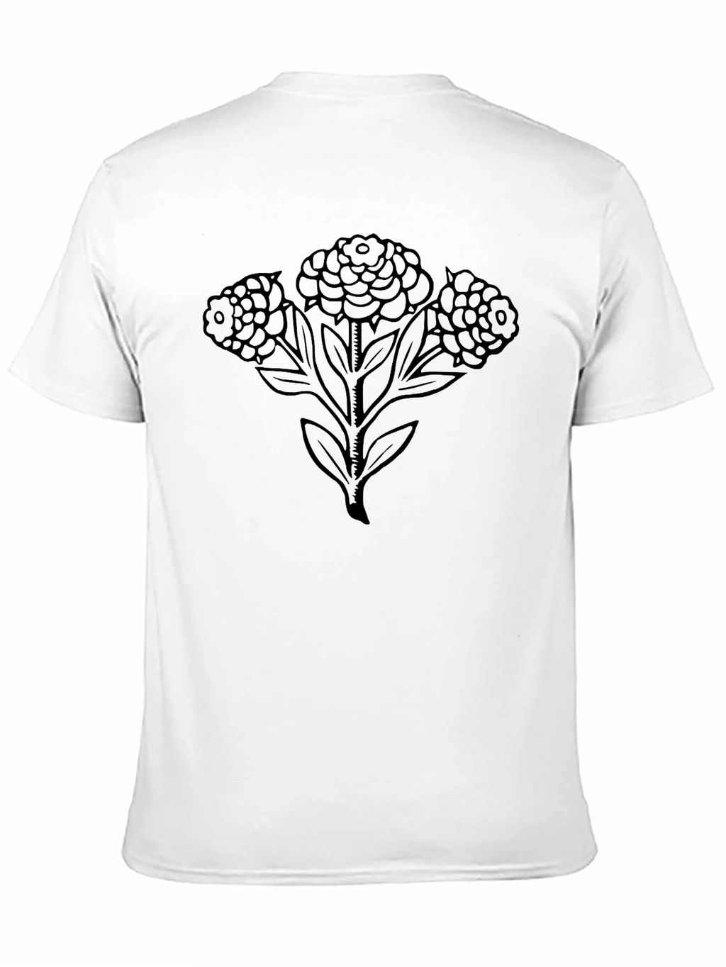 Black Floral Print Tee - Mens Casual Style