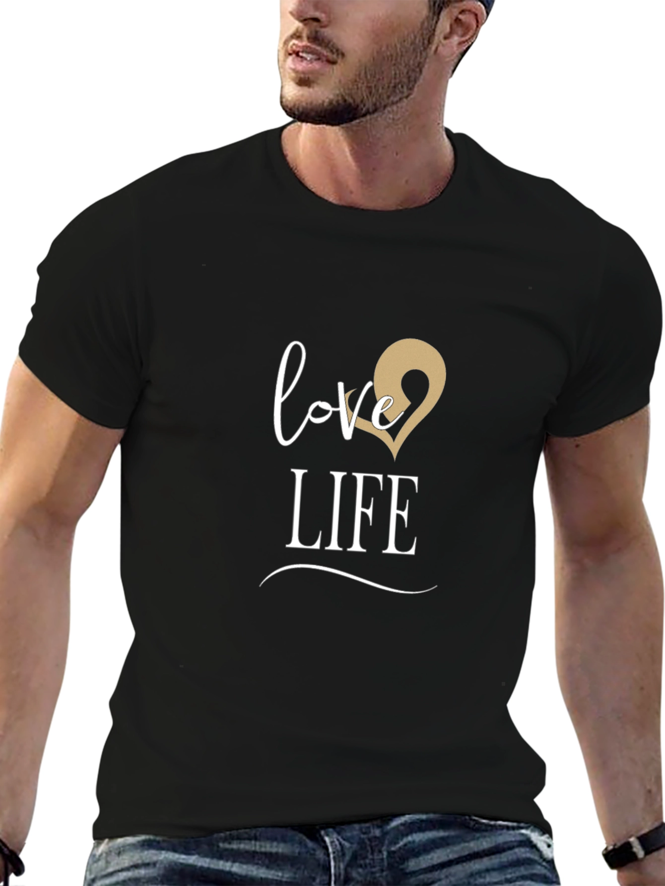 Love Life Graphic T-Shirt - Stylish Mens Tee