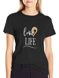 Love Life Graphic T-Shirt - Stylish Mens Tee