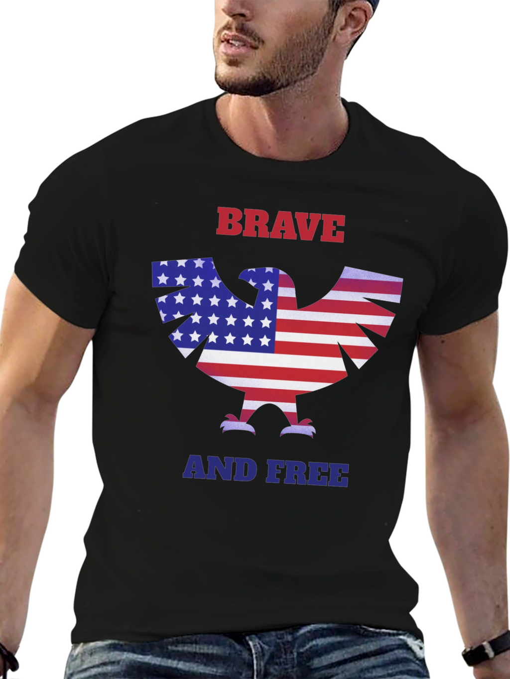 American Eagle Brave and Free Graphic T-Shirt