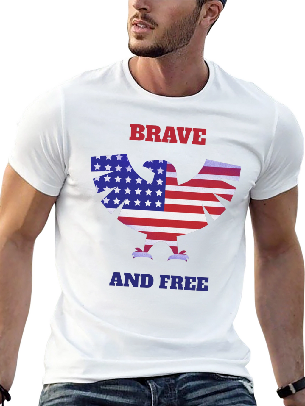 American Eagle Brave and Free Graphic T-Shirt