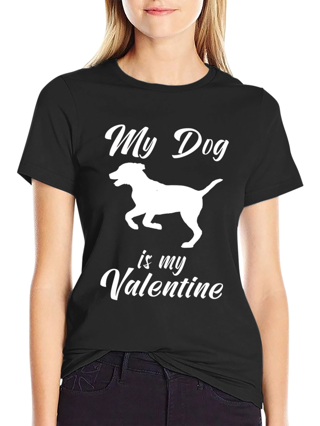 My Dog Is My Valentine Graphic Tee
