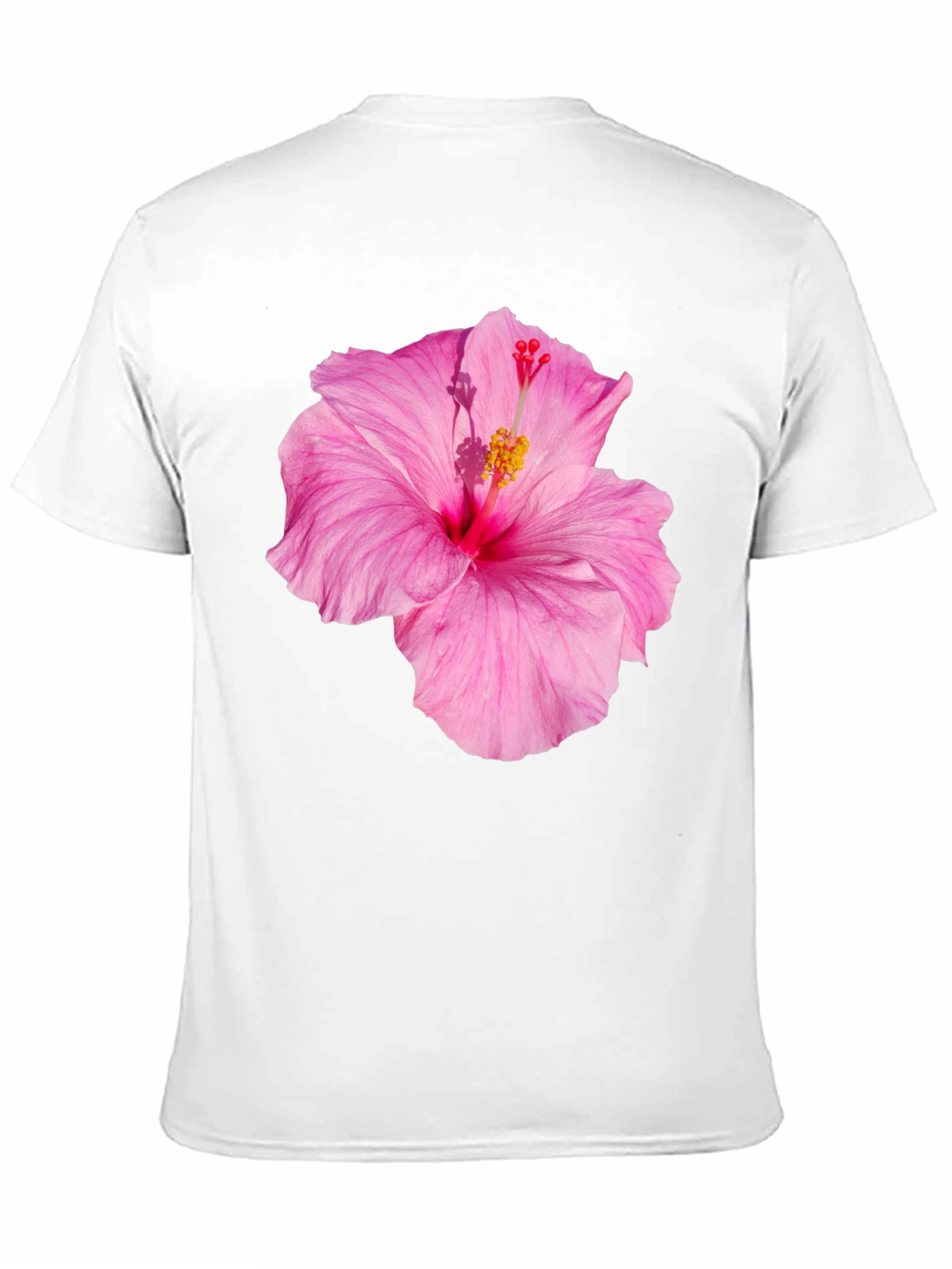Hibiscus Flower Graphic Black T-Shirt