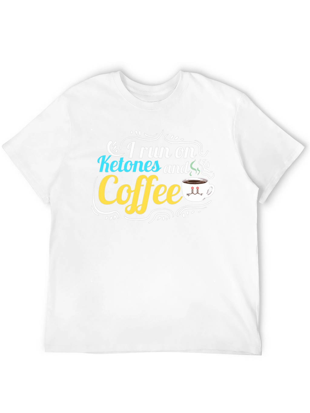 Ketones & Coffee Graphic T-Shirt - Black