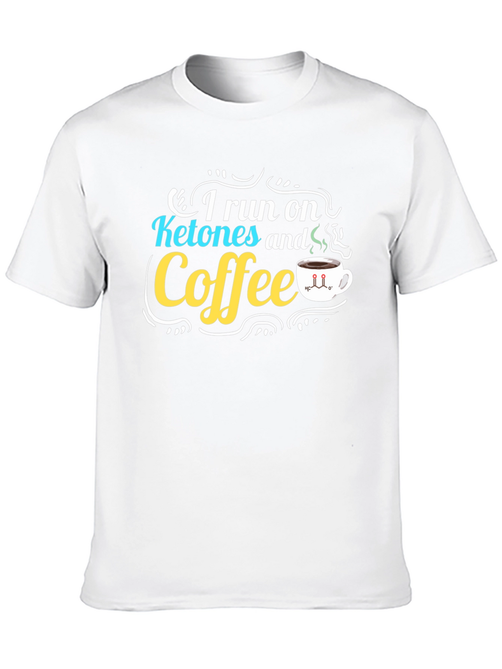 Ketones & Coffee Graphic T-Shirt - Black
