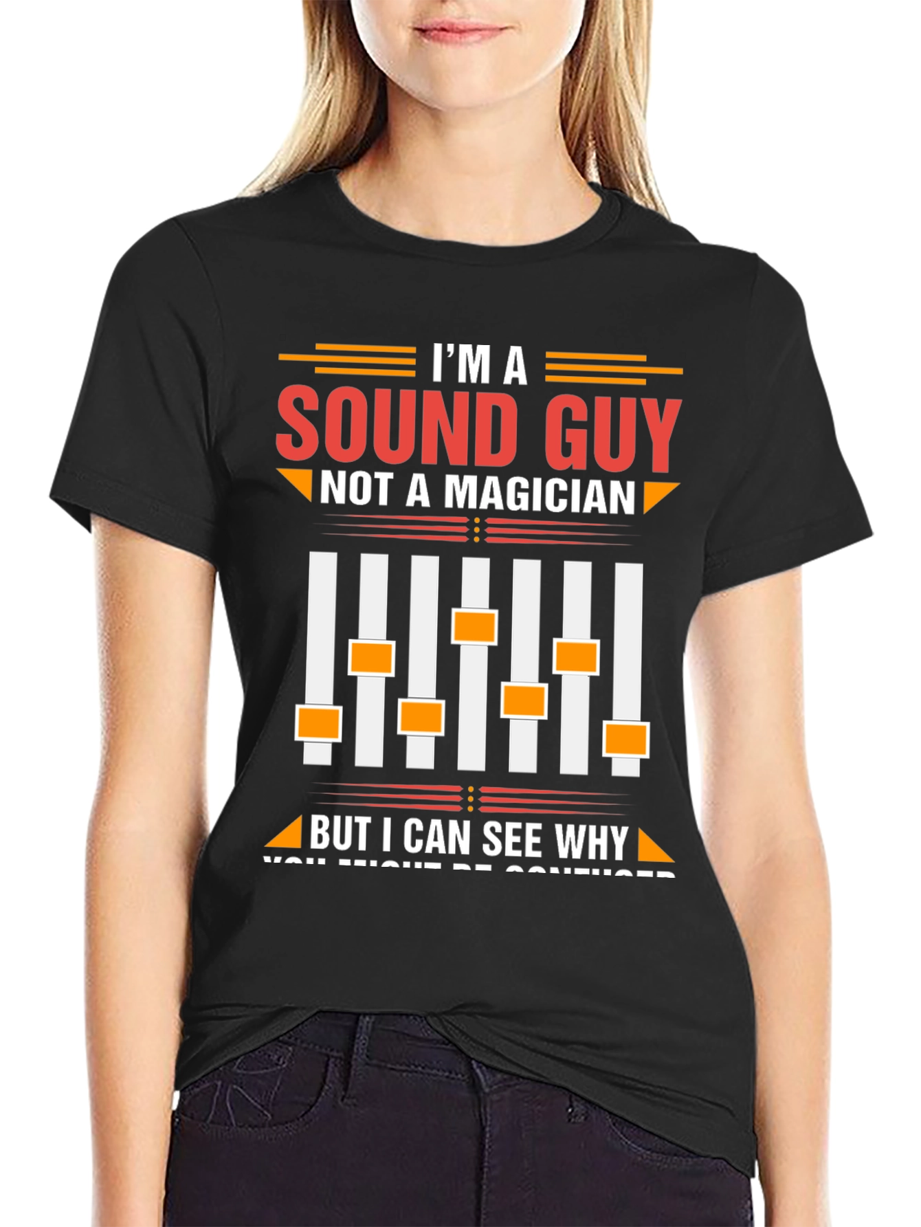 Sound Guy T-Shirt - Not a Magician Audio Engineer Tee