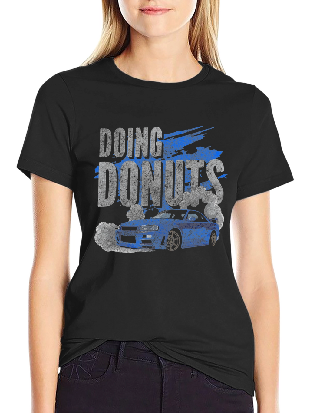 Doing Donuts Graphic T-Shirt - Black