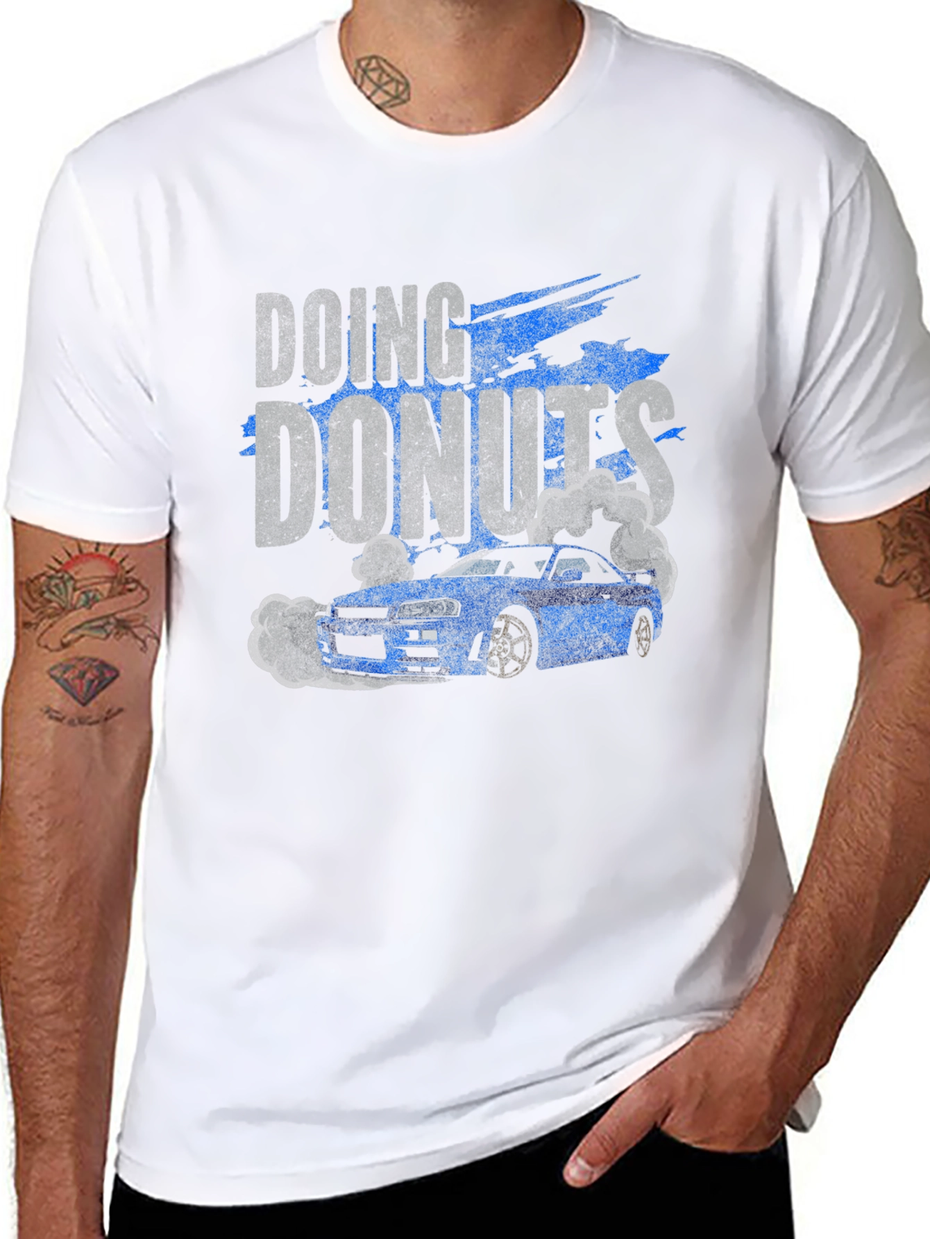 Doing Donuts Graphic T-Shirt - Black