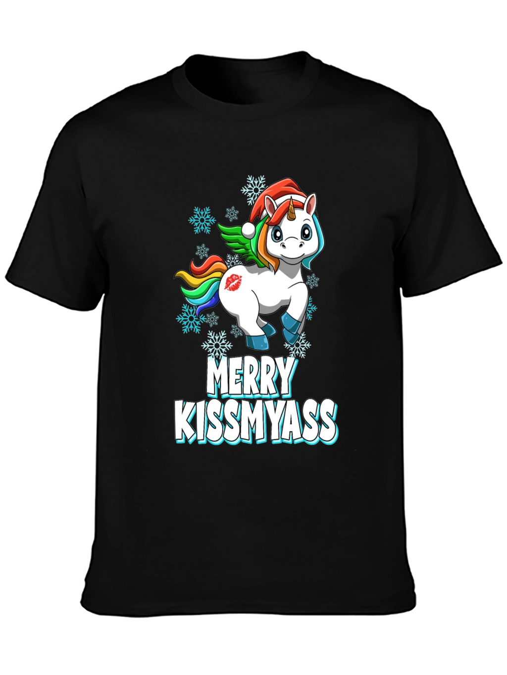 Merry Kissmyass Unicorn T-Shirt