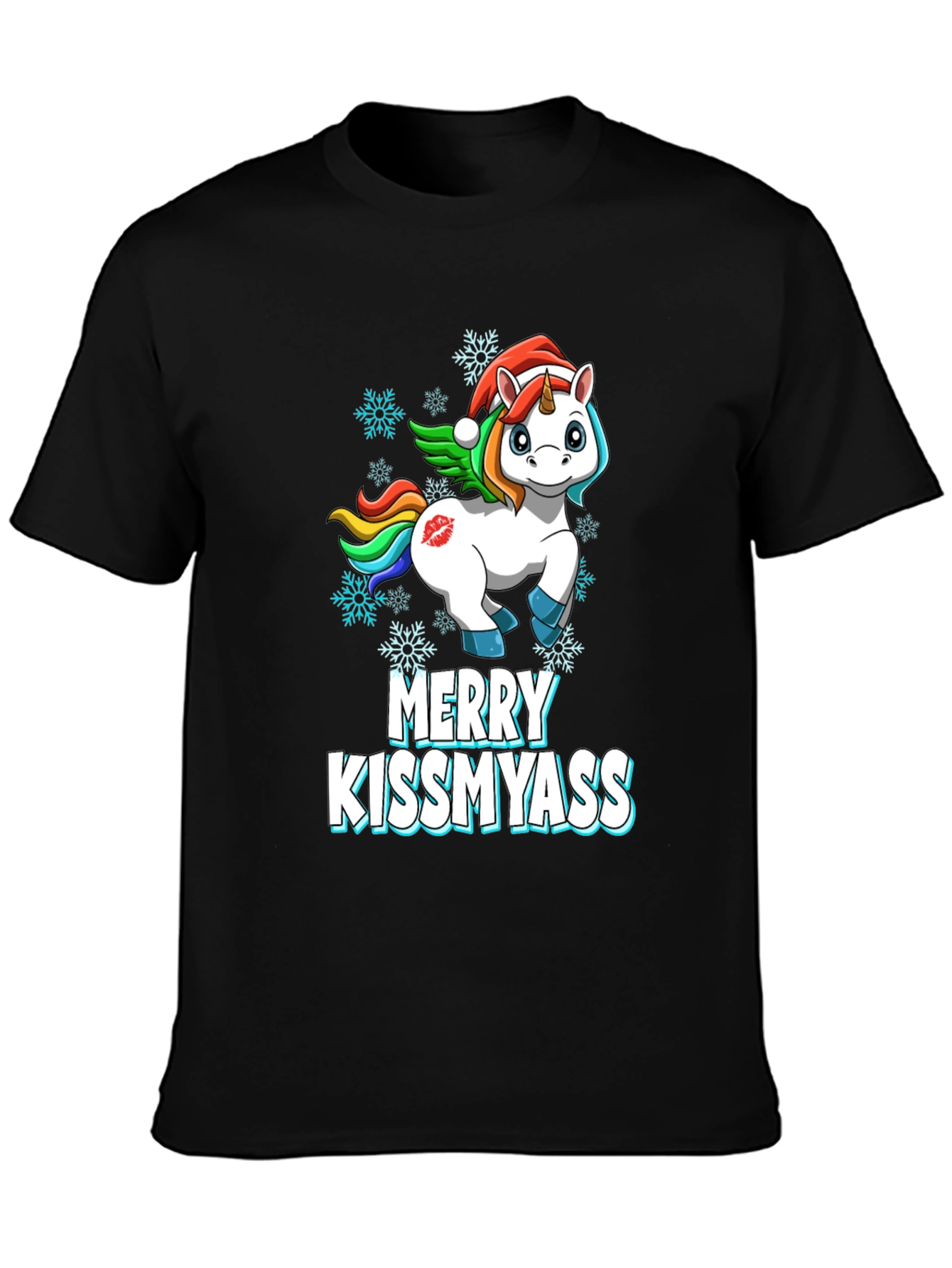 Merry Kissmyass Unicorn T-Shirt