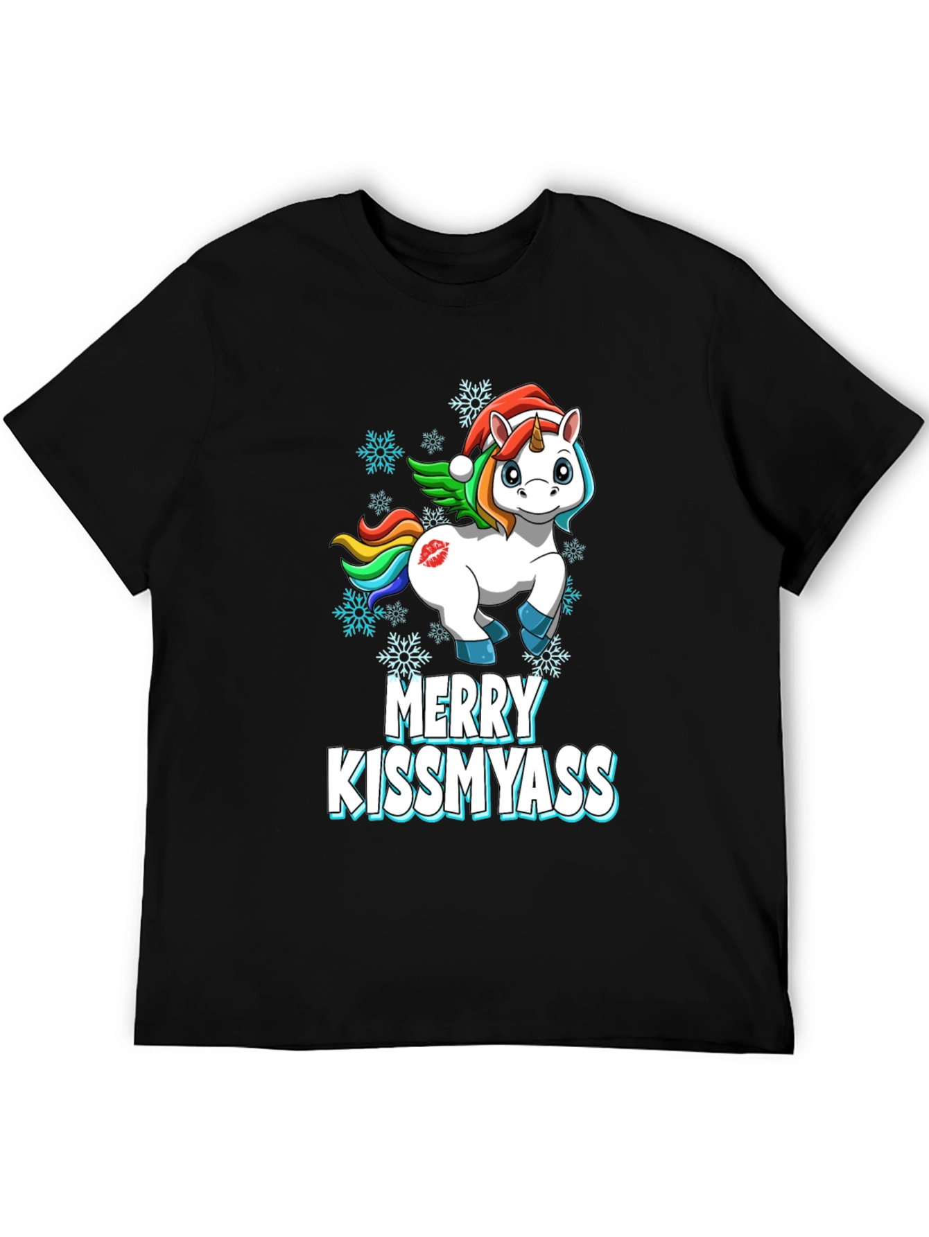 Merry Kissmyass Unicorn T-Shirt