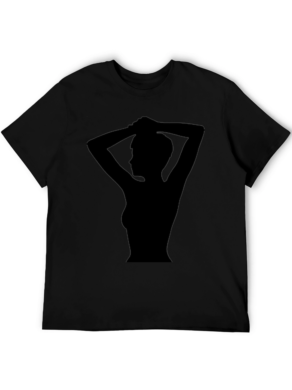 Silhouette Graphic Tee - Stylish Black T-Shirt