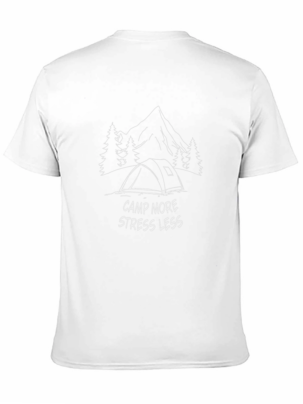 Camp More Stress Less Graphic T-Shirt