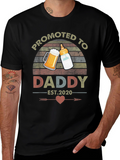 Promoted To Daddy T-Shirt - New Dad Tee