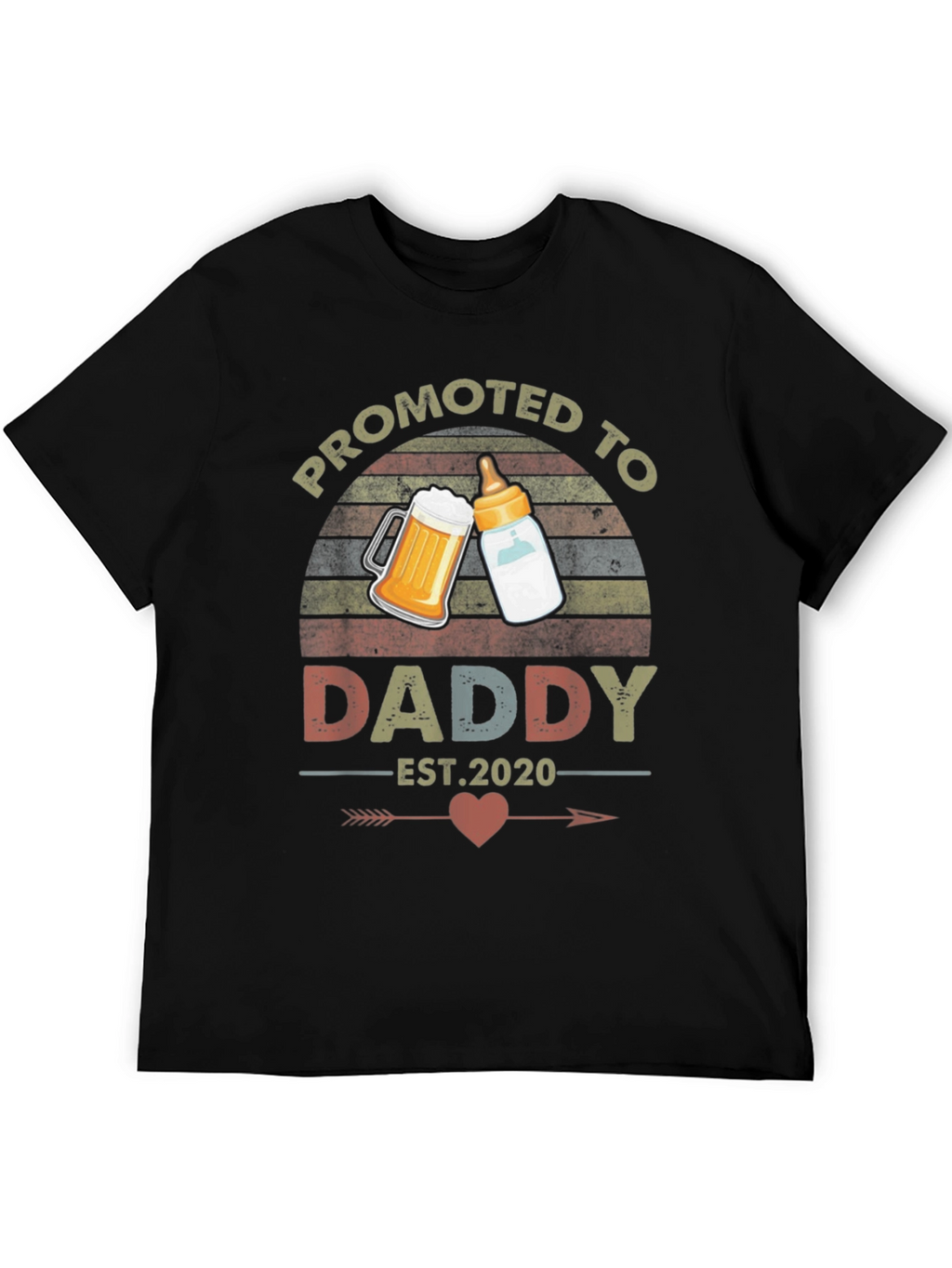 Promoted To Daddy T-Shirt - New Dad Tee