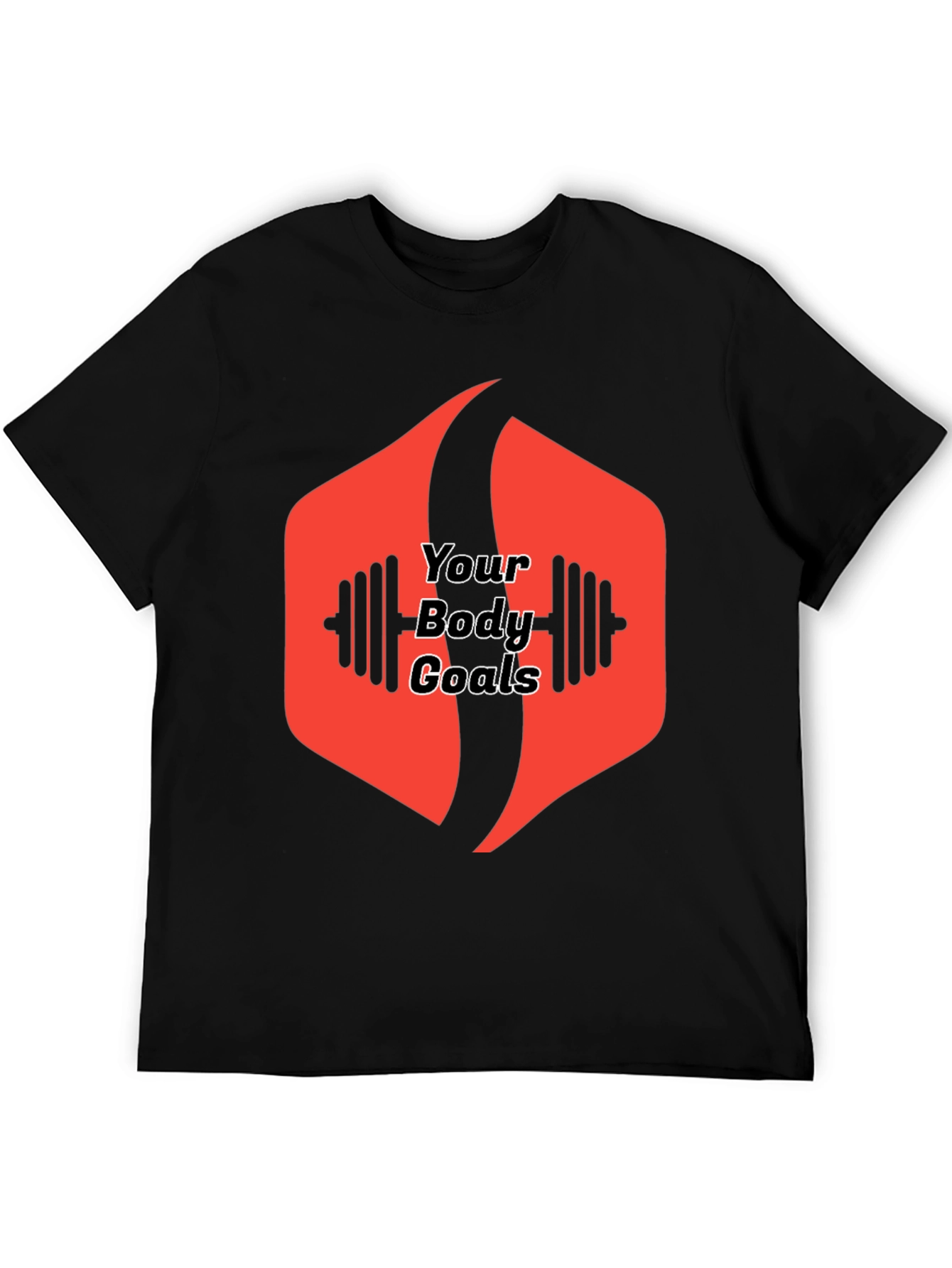 Your Body Goals Graphic Tee - Black