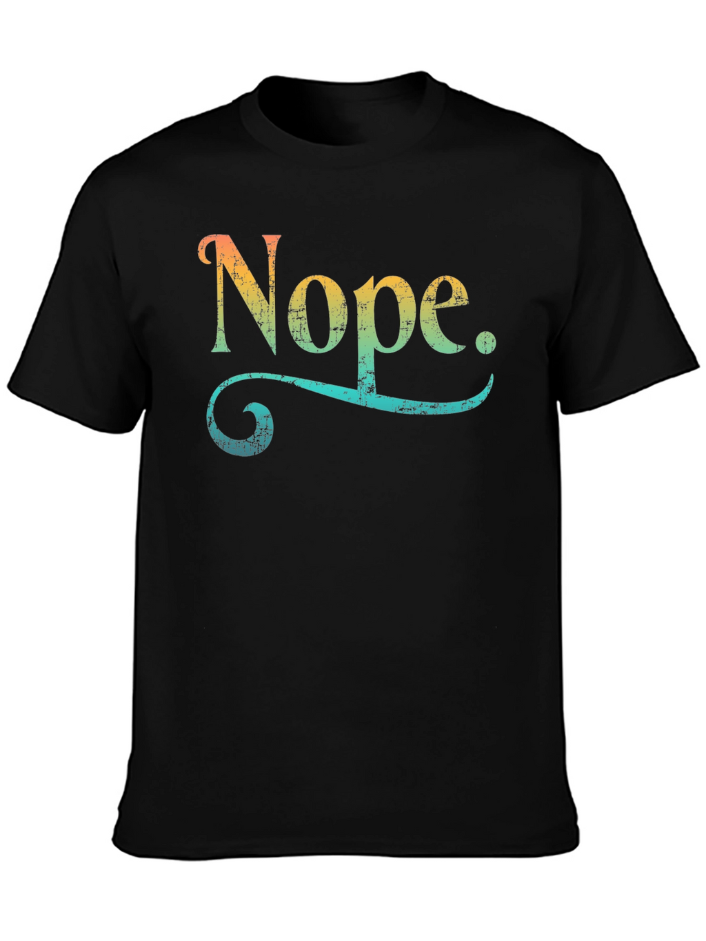 Nope. Graphic Tee - Trendy Retro Design