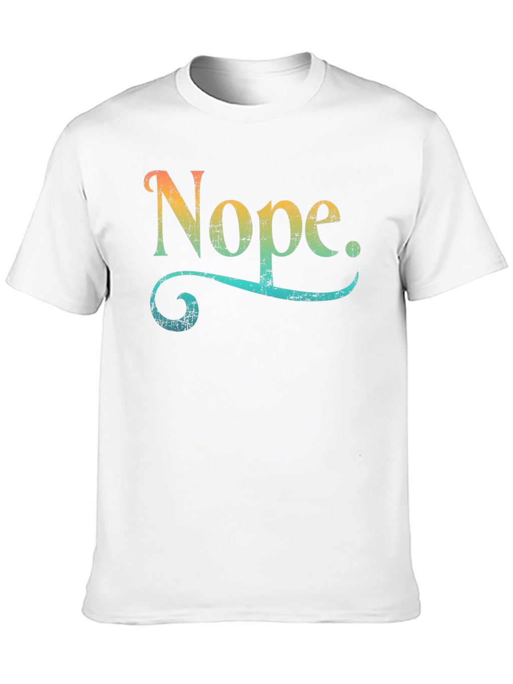 Nope. Graphic Tee - Trendy Retro Design