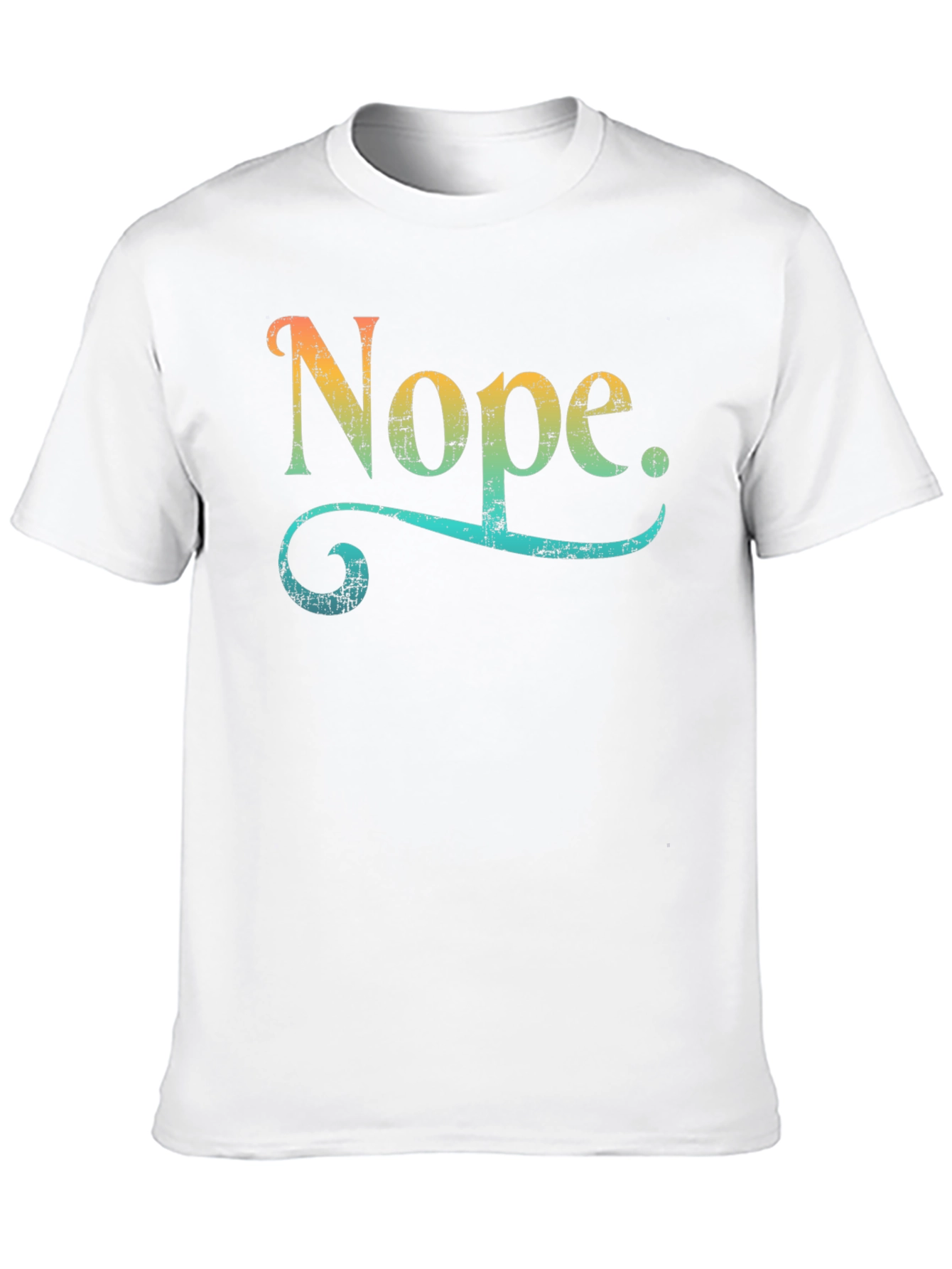 Nope. Graphic Tee - Trendy Retro Design