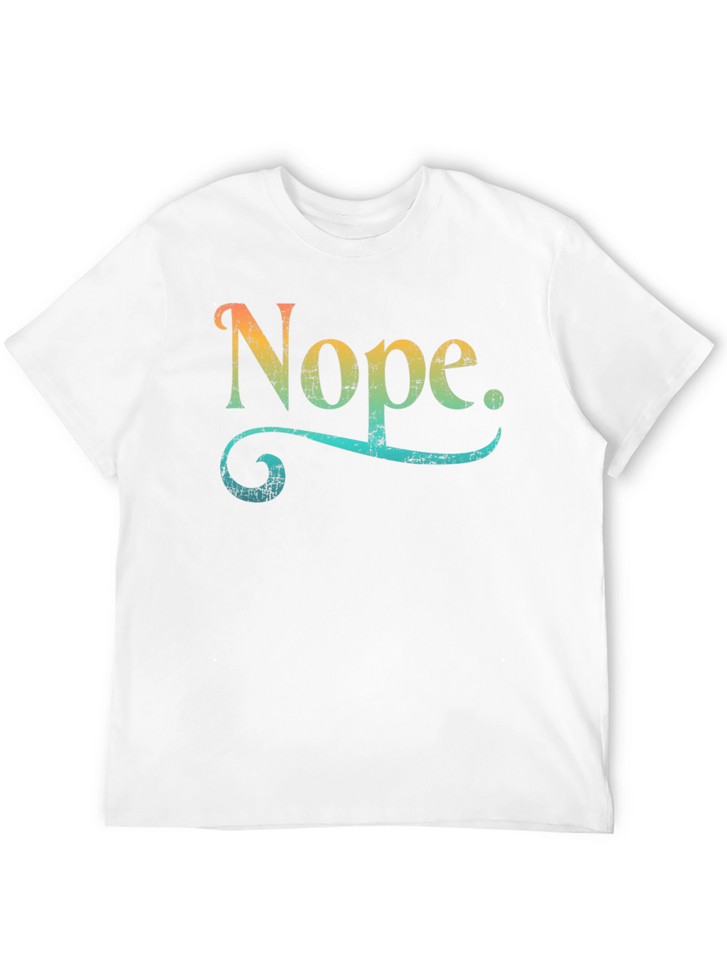 Nope. Graphic Tee - Trendy Retro Design