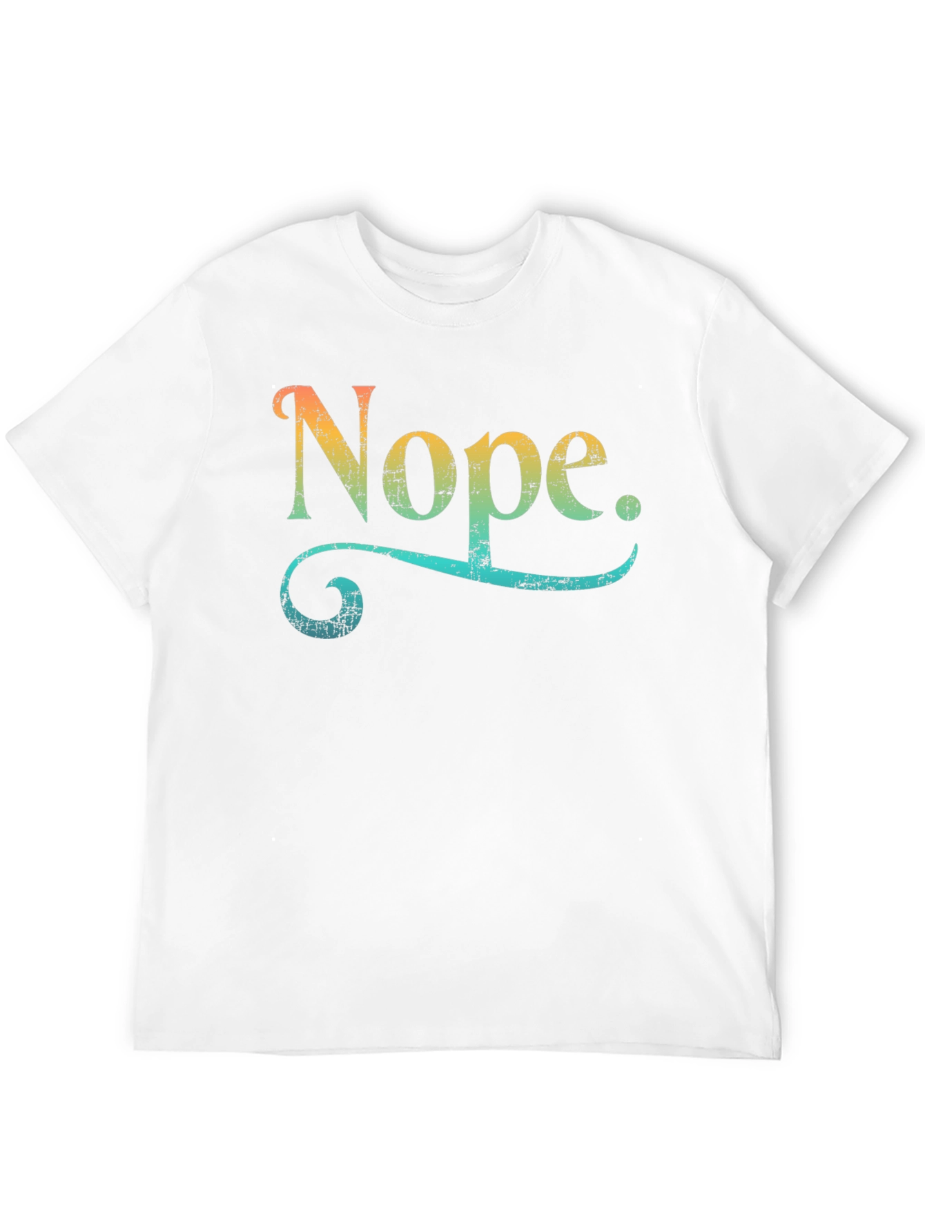 Nope. Graphic Tee - Trendy Retro Design