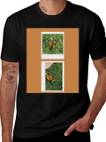 Butterfly Polaroid Print Black T-Shirt