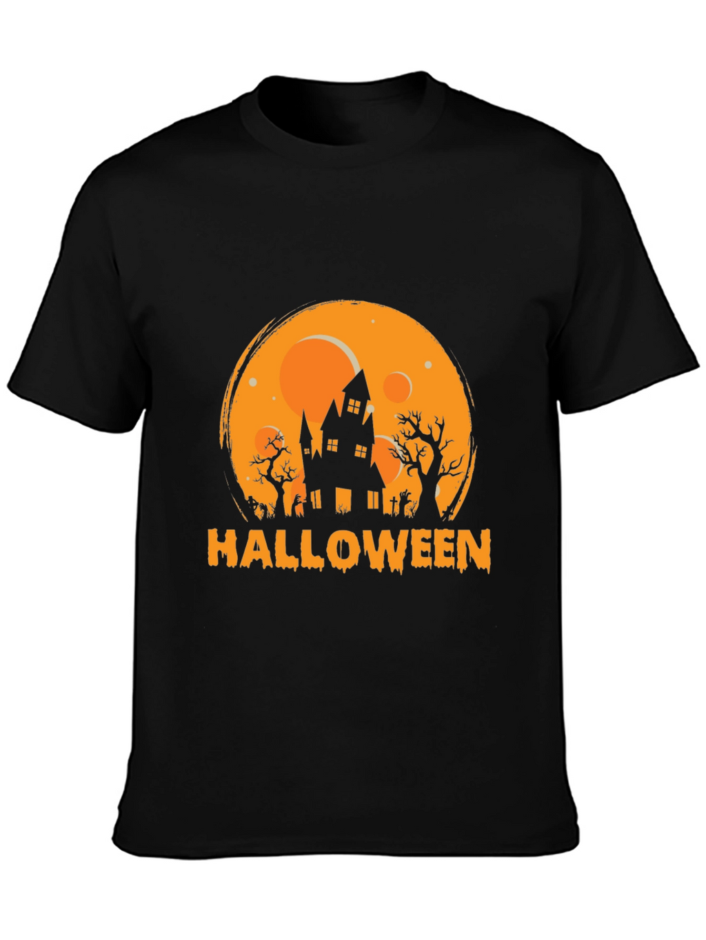 Halloween Spooky House Graphic Tee