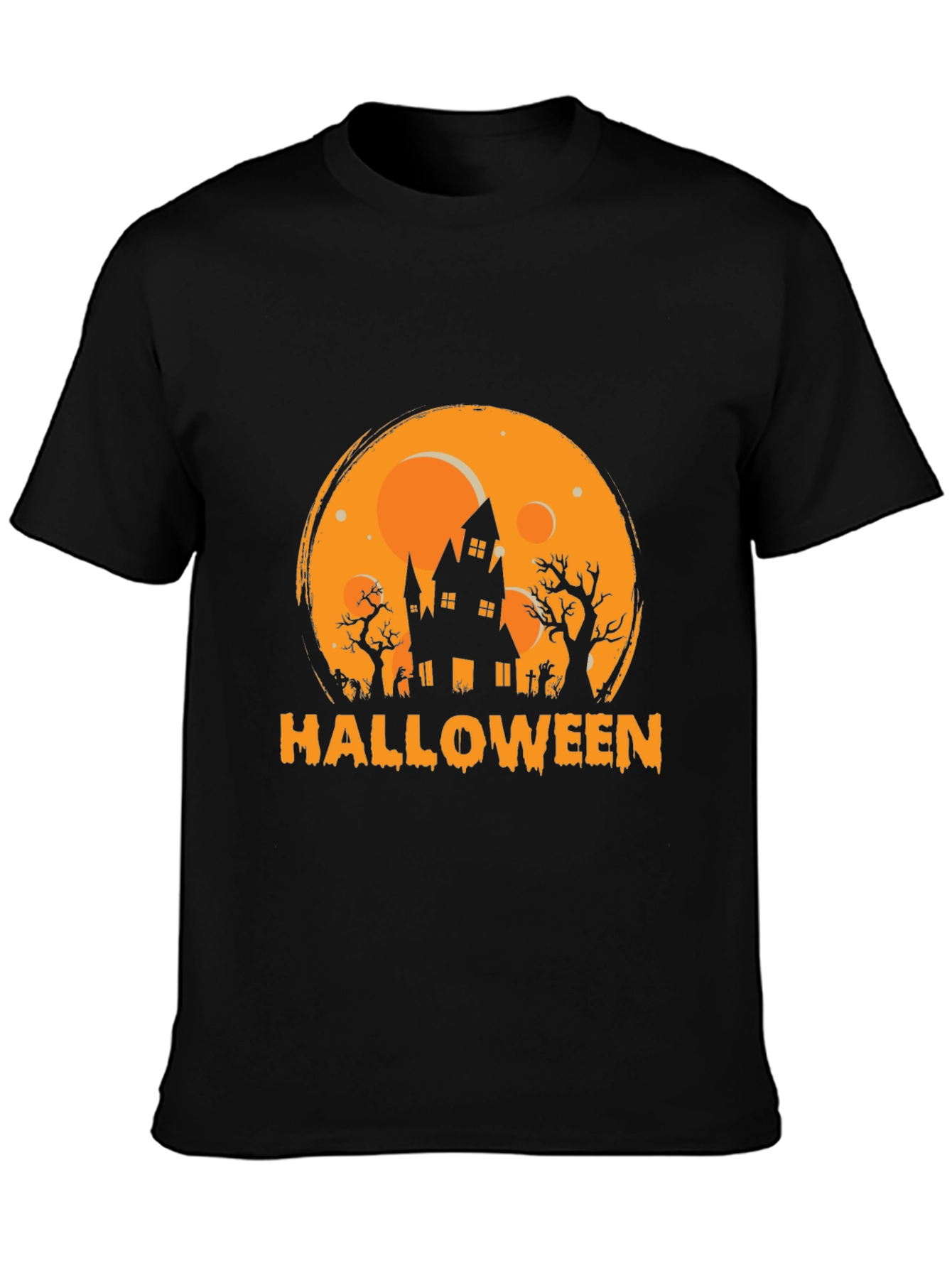 Halloween Spooky House Graphic Tee