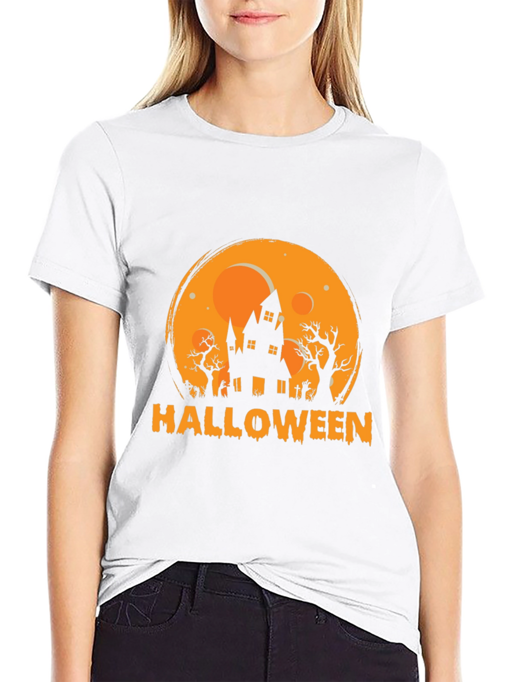 Halloween Spooky House Graphic Tee