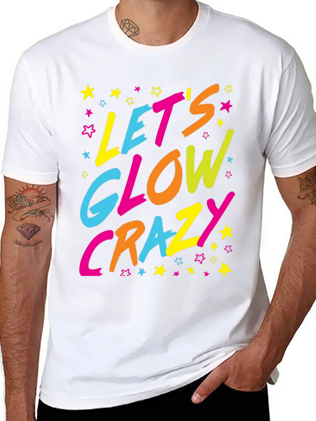 Lets Glow Crazy Graphic Tee
