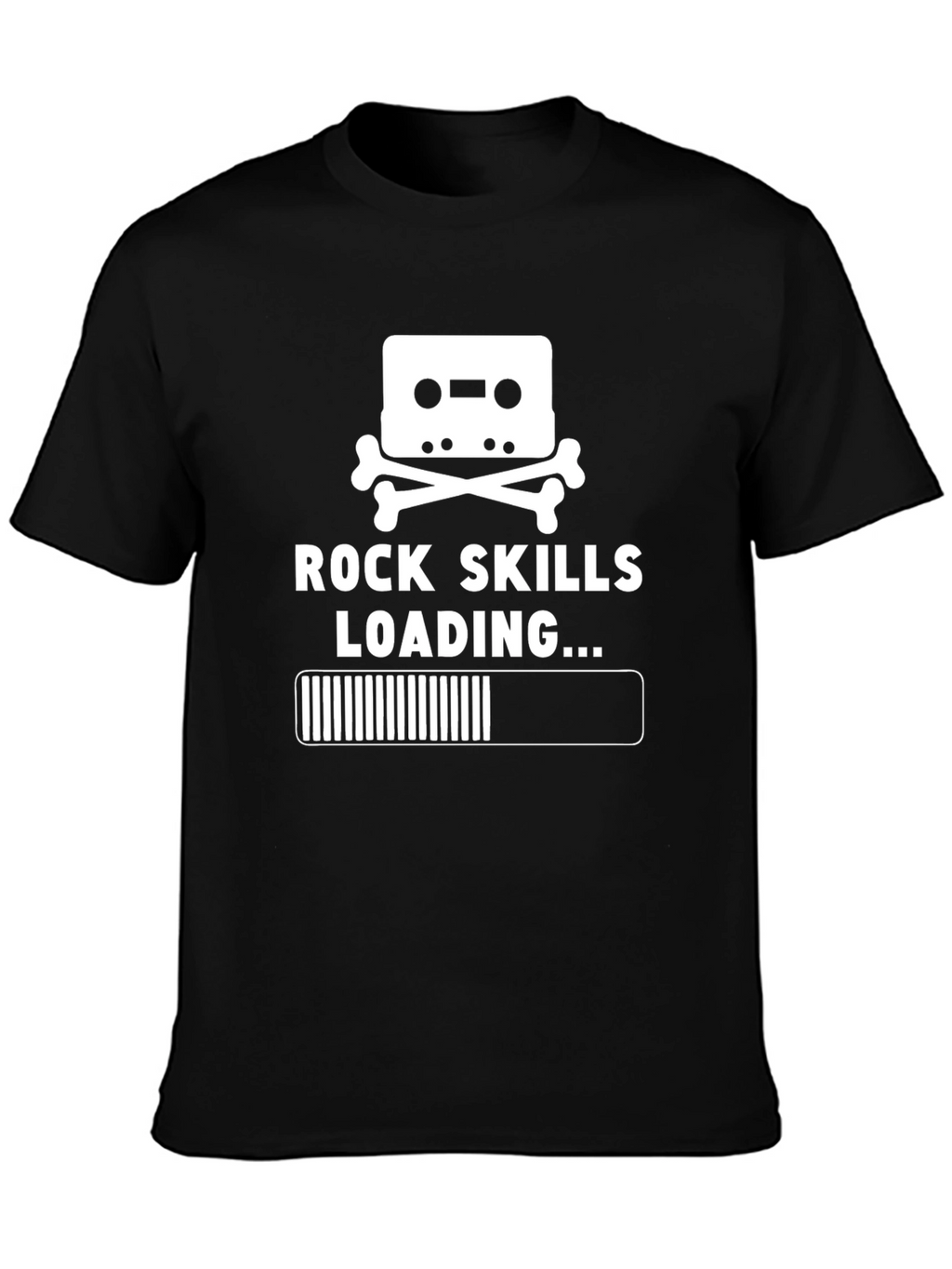 Rock Skills Loading T-Shirt - Black Cotton Tee