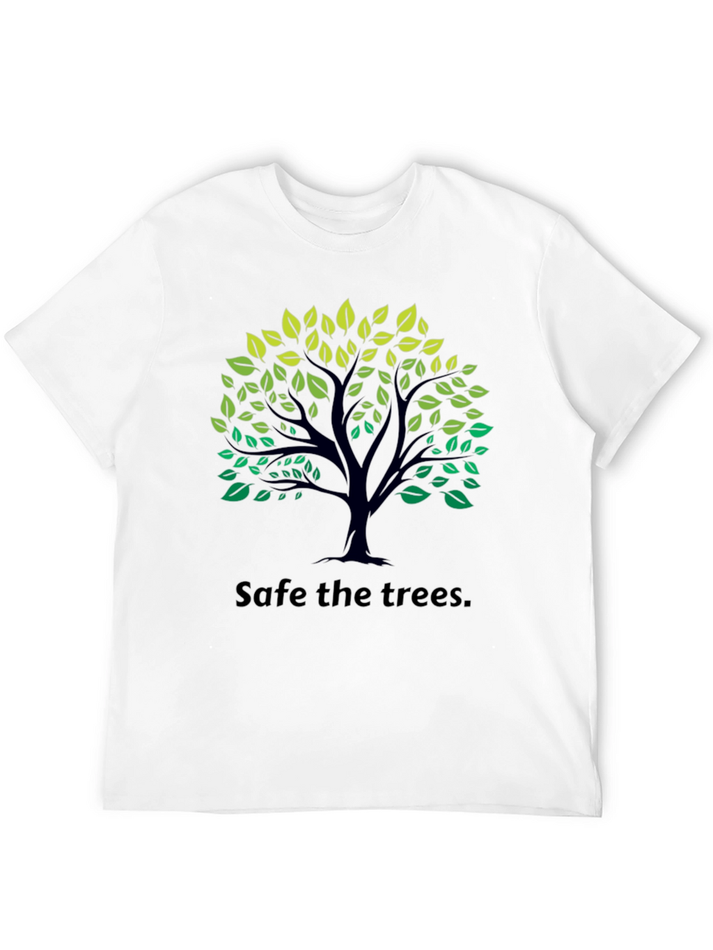 Eco-Friendly Save the Trees Black T-Shirt