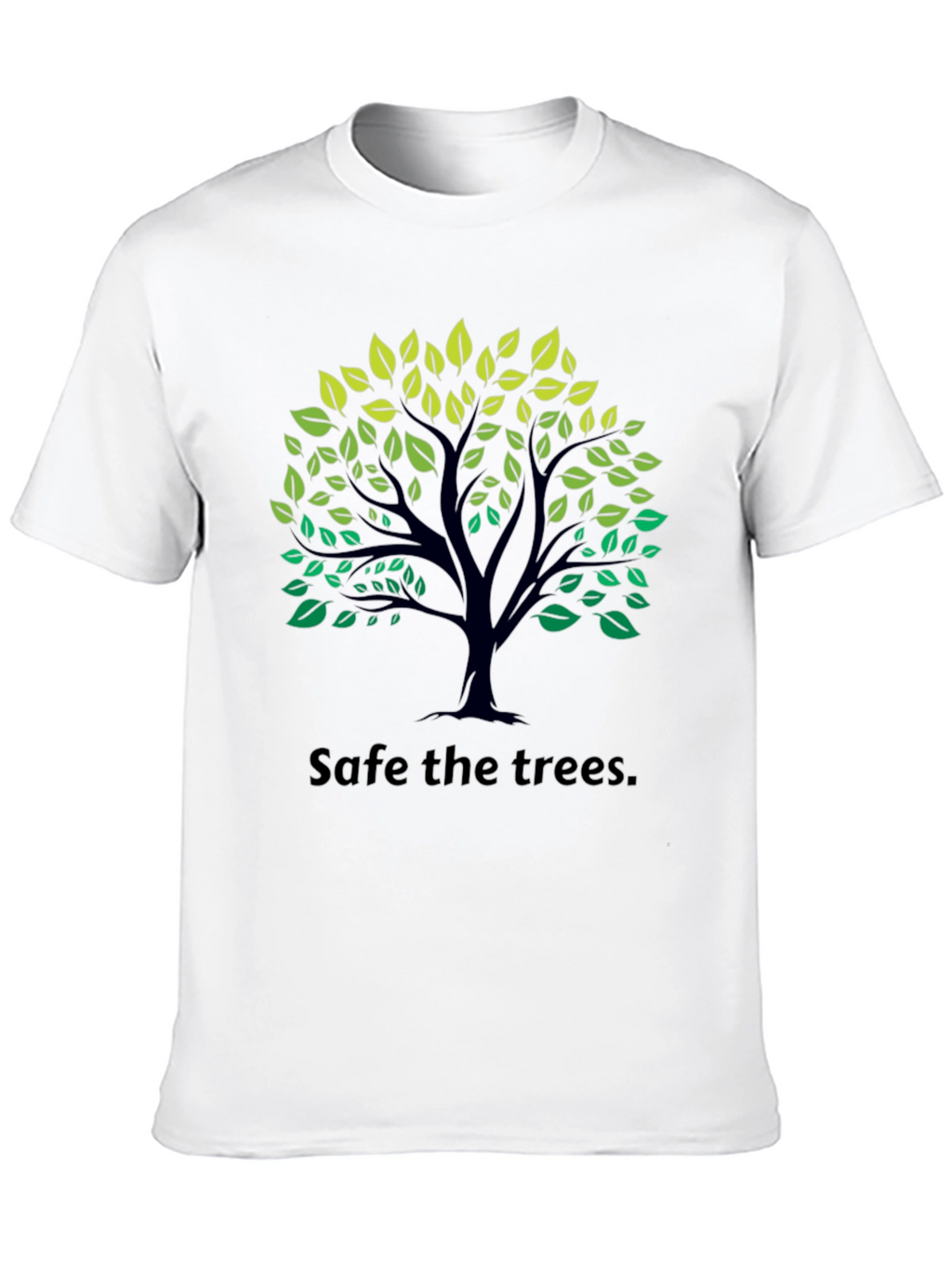 Eco-Friendly Save the Trees Black T-Shirt