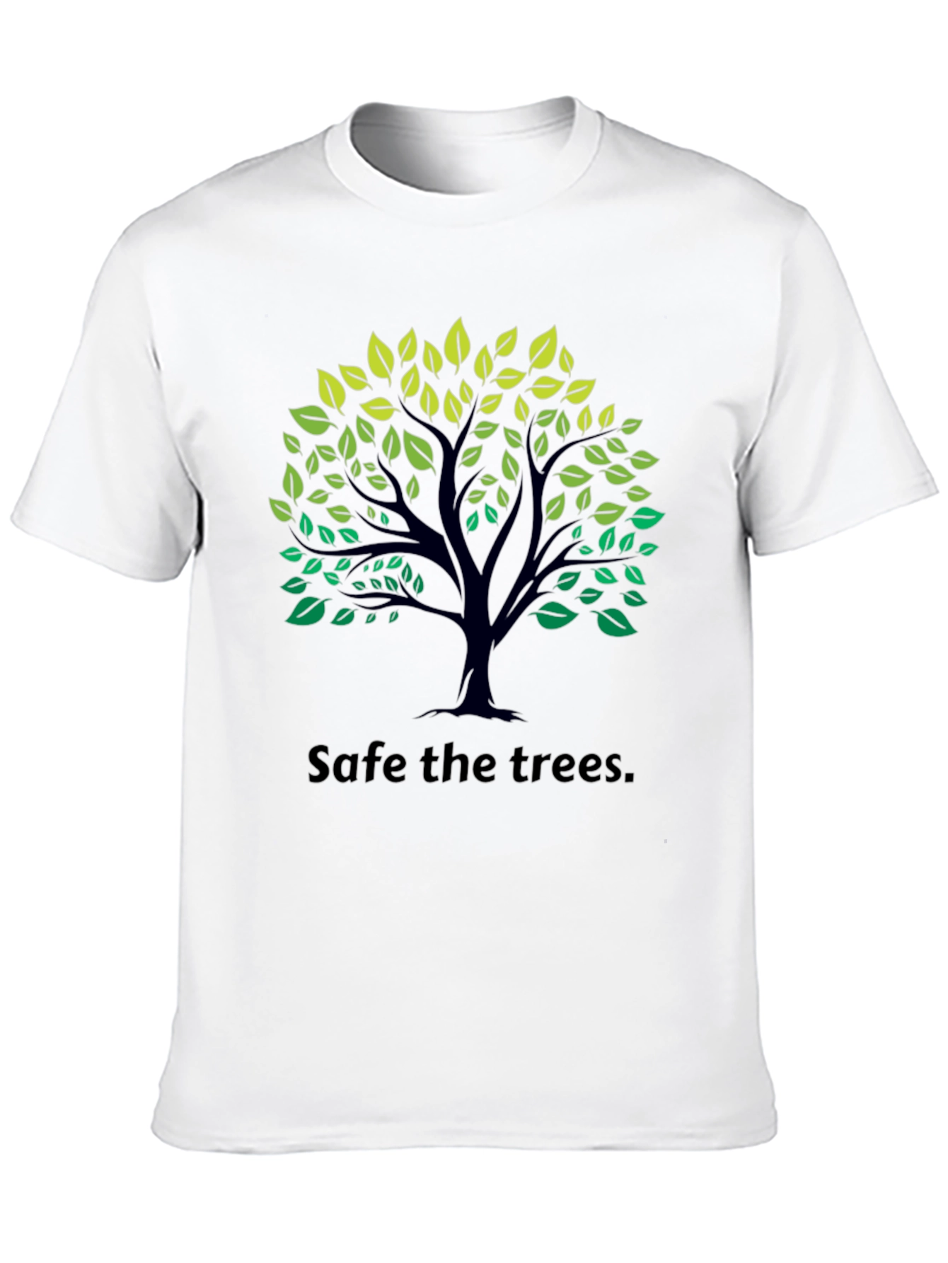 Eco-Friendly Save the Trees Black T-Shirt